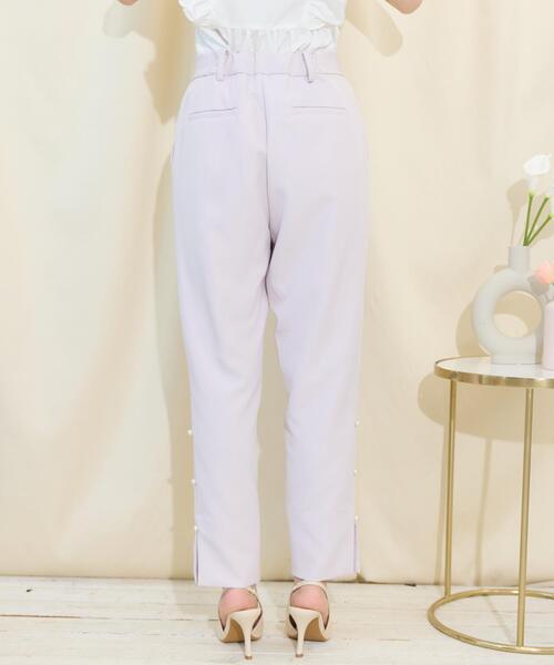 WILLSELECTION(ウィルセレクション)の「パールデザインテーパードパンツ(その他パンツ・レディース・ピンク/ブラック/オフホワイト・SMALL/MEDIUM)」の12枚目の写真