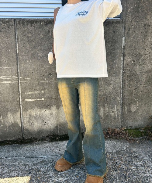 repipi armario(レピピ アルマリオ)の「StyleUpデニムフレアパンツ(デニムパンツ・キッズ・ブルー系その他/ブルー系その他2/ブラック系その他・SMALL/LARGE/MEDIUM)」の17枚目の写真