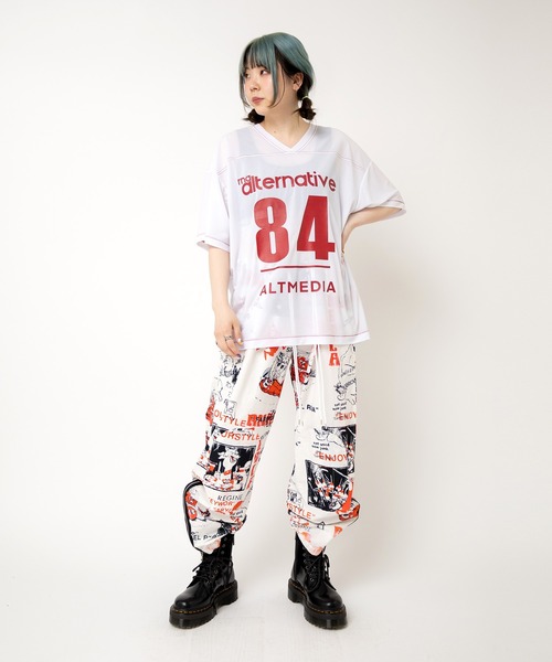 RNA(アールエヌエー)の「M2511 ナンバリングBIG T(Tシャツ/カットソー・レディース・ホワイト/ブラック/ブルー・MEDIUM)」の17枚目の写真