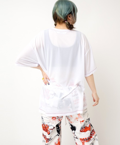 RNA(アールエヌエー)の「M2511 ナンバリングBIG T(Tシャツ/カットソー・レディース・ホワイト/ブラック/ブルー・MEDIUM)」の9枚目の写真