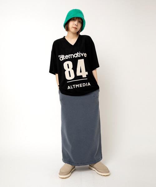 RNA(アールエヌエー)の「M2511 ナンバリングBIG T(Tシャツ/カットソー・レディース・ホワイト/ブラック/ブルー・MEDIUM)」の19枚目の写真
