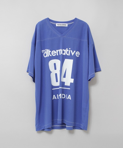 RNA(アールエヌエー)の「M2511 ナンバリングBIG T(Tシャツ/カットソー・レディース・ホワイト/ブラック/ブルー・MEDIUM)」の15枚目の写真