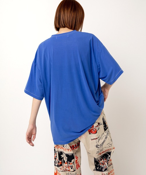 RNA(アールエヌエー)の「M2511 ナンバリングBIG T(Tシャツ/カットソー・レディース・ホワイト/ブラック/ブルー・MEDIUM)」の14枚目の写真