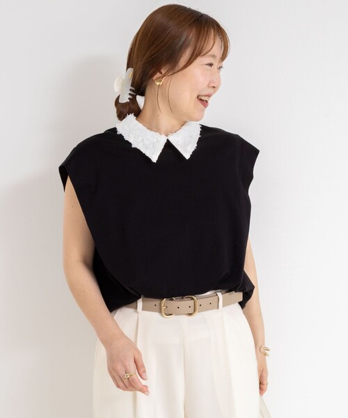 ☆新品☆NOLLEY'S ノーリーズ　ブラウス　カットソー☆ セール】《セットアップ対応》ツイルコクーンブラウス（シャツ