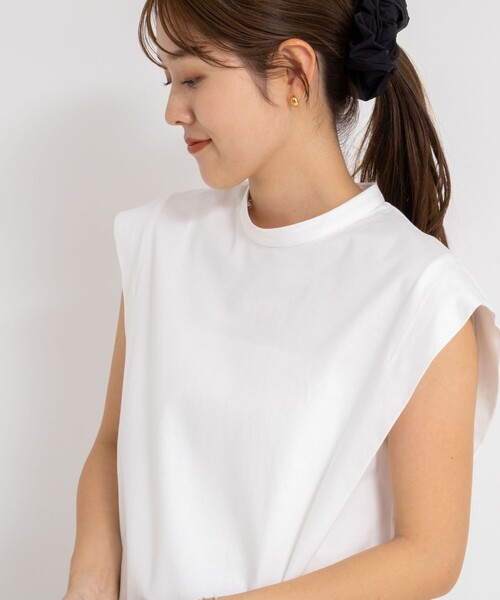 未使用 // 衿付きペプラムプルオーバーカットソー セール】衿付きプルオーバーカットソー（Tシャツ/カットソー