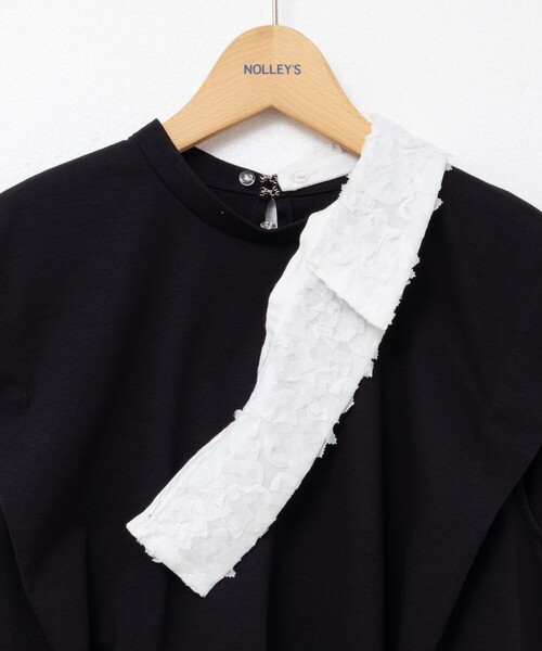 NOLLEY’S(ノーリーズ)の「衿付きプルオーバーカットソー(Tシャツ/カットソー・レディース・ホワイト/ブラック・38)」の12枚目の写真