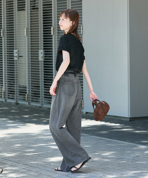 JOURNAL STANDARD(ジャーナルスタンダード)の「《追加3》汗ジミ防止ナノシアハーフスリーブT(Tシャツ/カットソー・レディース・グレー/ブラック/ホワイト・FREE)」の4枚目の写真