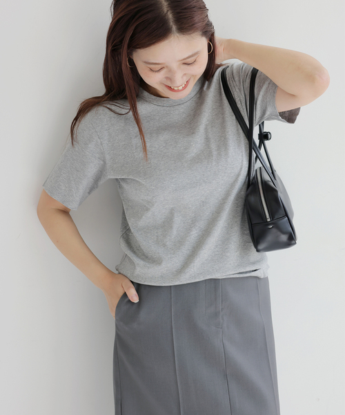 JOURNAL STANDARD(ジャーナルスタンダード)の「《追加3》汗ジミ防止ナノシアハーフスリーブT(Tシャツ/カットソー・レディース・グレー/ブラック/ホワイト・FREE)」の17枚目の写真