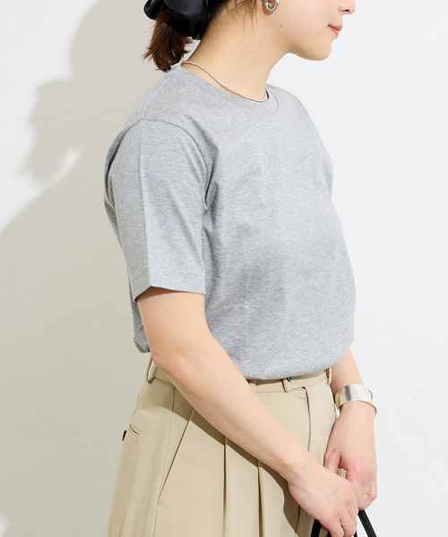 JOURNAL STANDARD(ジャーナルスタンダード)の「《追加3》汗ジミ防止ナノシアハーフスリーブT(Tシャツ/カットソー・レディース・グレー/ブラック/ホワイト・FREE)」の21枚目の写真