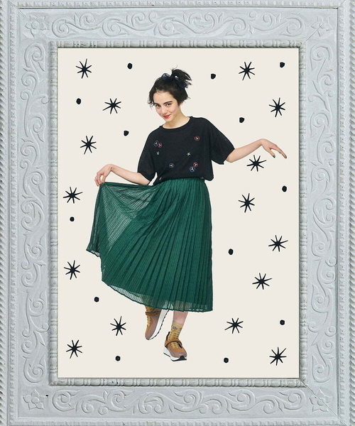 Jocomomola（ホコモモラ）の「Brisa フラワー刺繍シアーニット（ニット/セーター・レディース・ホワイト/ブラック・40）」の8枚目の写真
