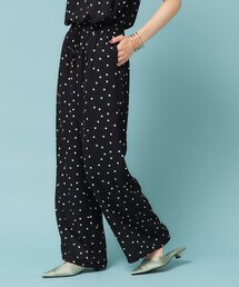 Sunauna（スーナウーナ）の「【リラクシー】ドット柄ワイドパンツ（その他パンツ）」