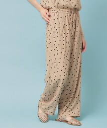 Sunauna（スーナウーナ）の「【リラクシー】ドット柄ワイドパンツ（その他パンツ）」