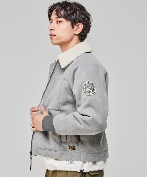 KRIFF MAYER（クリフメイヤー）の「裏ボアコーデュロイボンバーJK（その他アウター・メンズ・ブラウン/キャメル/グレー/ブラック・X-LARGE/LARGE/MEDIUM）」の10枚目の写真