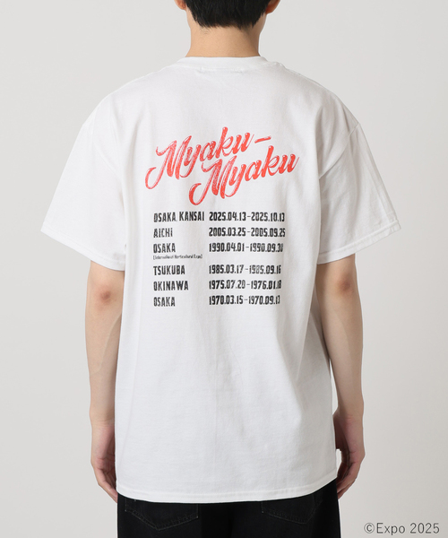 ミャクミャク × relume ハードロック プリントT（Tシャツ