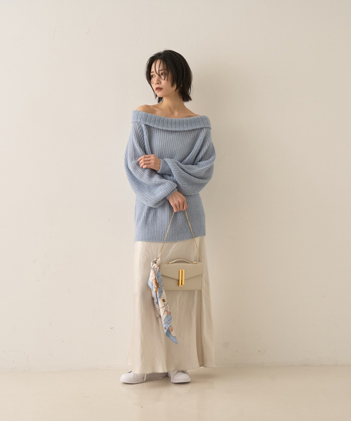 manipuri（マニプリ）の「【manipuri/マニプリ】モンゴルフィエバルーン スカーフ 65×65（バンダナ/スカーフ・レディース・ブラック/ライトブルー・フリー）」の6枚目の写真