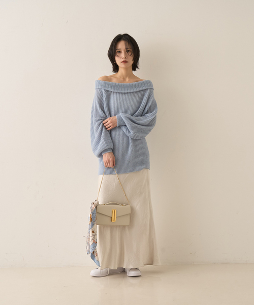 manipuri（マニプリ）の「【manipuri/マニプリ】モンゴルフィエバルーン スカーフ 65×65（バンダナ/スカーフ・レディース・ブラック/ライトブルー・フリー）」の7枚目の写真