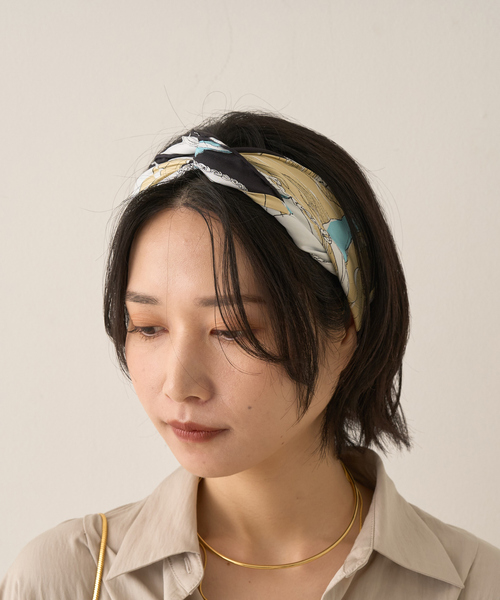 manipuri（マニプリ）の「【manipuri/マニプリ】モンゴルフィエバルーン スカーフ 65×65（バンダナ/スカーフ・レディース・ブラック/ライトブルー・フリー）」の9枚目の写真