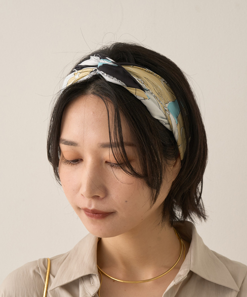 manipuri（マニプリ）の「【manipuri/マニプリ】モンゴルフィエバルーン スカーフ 65×65（バンダナ/スカーフ・レディース・ブラック/ライトブルー・フリー）」の10枚目の写真