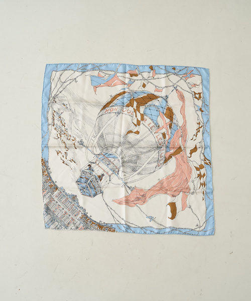 manipuri（マニプリ）の「【manipuri/マニプリ】モンゴルフィエバルーン スカーフ 65×65（バンダナ/スカーフ・レディース・ブラック/ライトブルー・フリー）」の16枚目の写真