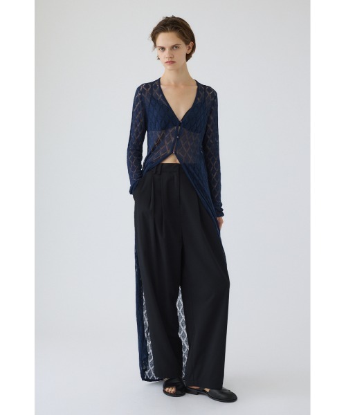 RIM.ARK（リムアーク）の「Lace knit gown レースニットガウン（カーディガン/ボレロ・レディース・ネイビー/ブラウン/ブラック・FREE）」の17枚目の写真