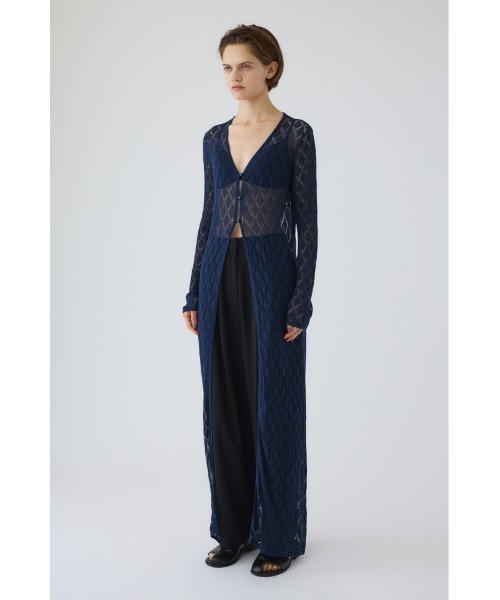 RIM.ARK（リムアーク）の「Lace knit gown レースニットガウン（カーディガン/ボレロ・レディース・ネイビー/ブラウン/ブラック・FREE）」の20枚目の写真