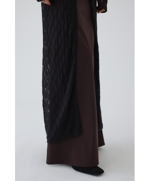 RIM.ARK（リムアーク）の「Lace knit gown レースニットガウン（カーディガン/ボレロ・レディース・ネイビー/ブラウン/ブラック・FREE）」の8枚目の写真