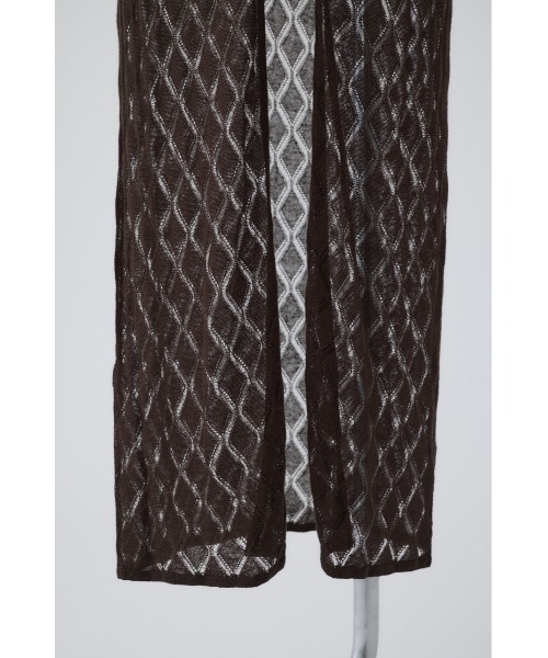 RIM.ARK（リムアーク）の「Lace knit gown レースニットガウン（カーディガン/ボレロ・レディース・ネイビー/ブラウン/ブラック・FREE）」の16枚目の写真