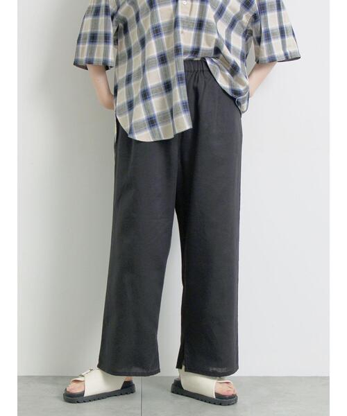 SM2（エスエムツー）の「[接触冷感]裾スリットテーパードパンツ（その他パンツ・レディース・イエロー/ブラウン/ベージュ/ブラック・M/L）」の6枚目の写真