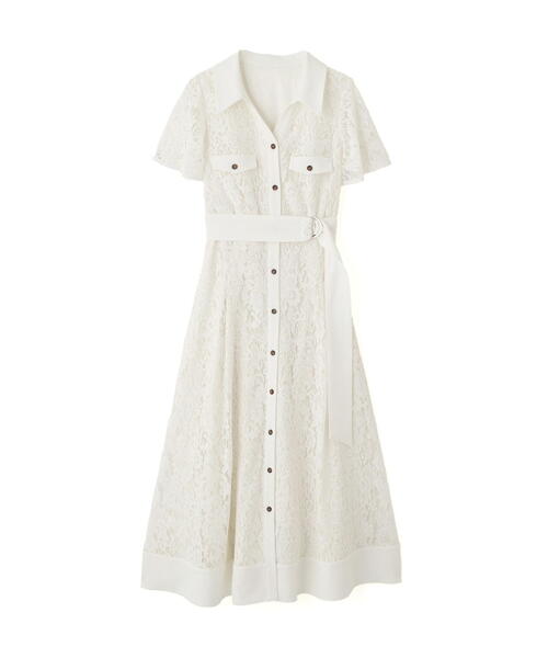 PROPORTION BODY DRESSING（プロポーションボディドレッシング）の「レースシャツワンピース / 1215240800（ワンピース・レディース・ブラック/ホワイト/ベージュ・MEDIUM/P/S）」の19枚目の写真