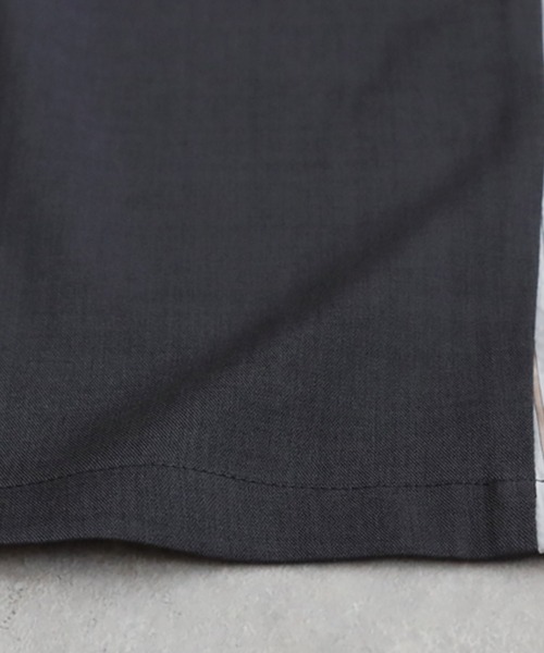 antiqua(アンティカ)の「ワイドカーブデザインパンツ(その他パンツ・レディース・ブラック/グレー・LARGE/MEDIUM)」の4枚目の写真