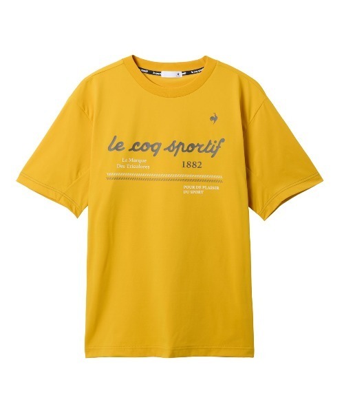 le coq sportif（ルコックスポルティフ）の「【ルコックスポルティフ】吸汗速乾/ストレッチ/UVカット/遮熱半袖Tシャツ（Tシャツ/カットソー・メンズ・ホワイト/ネイビー/イエロー・L/XL/M）」の9枚目の写真