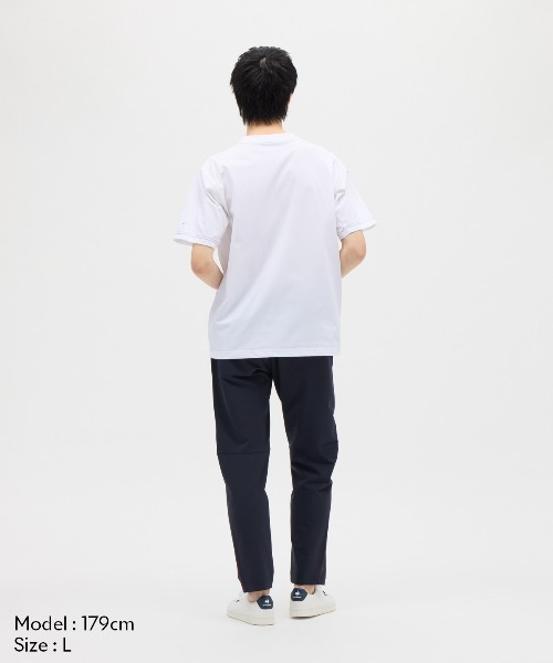 le coq sportif（ルコックスポルティフ）の「【ルコックスポルティフ】吸汗速乾/ストレッチ/UVカット/遮熱半袖Tシャツ（Tシャツ/カットソー・メンズ・ホワイト/ネイビー/イエロー・L/XL/M）」の6枚目の写真