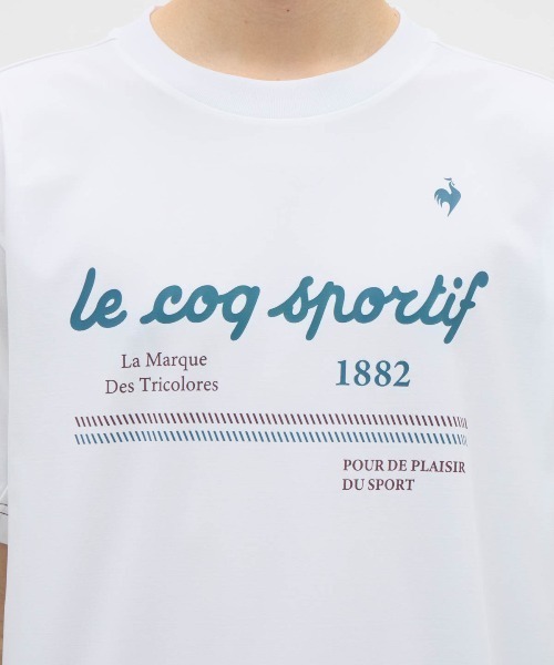 le coq sportif（ルコックスポルティフ）の「【ルコックスポルティフ】吸汗速乾/ストレッチ/UVカット/遮熱半袖Tシャツ（Tシャツ/カットソー・メンズ・ホワイト/ネイビー/イエロー・L/XL/M）」の7枚目の写真