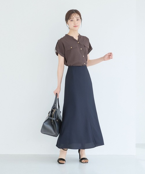 Andemiu（アンデミュウ）の「アソートフレアスカート577880（スカート・レディース・ブラック/ホワイト/グレー/ネイビー・MEDIUM/SMALL）」の5枚目の写真