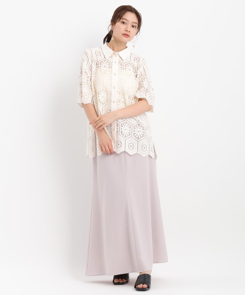 Andemiu（アンデミュウ）の「アソートフレアスカート577880（スカート・レディース・ブラック/ホワイト/グレー/ネイビー・MEDIUM/SMALL）」の10枚目の写真