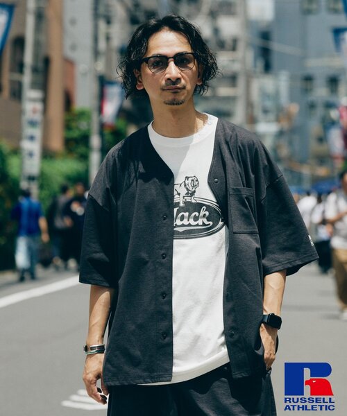 吸水速乾 RUSSELL ATHLETIC 別注 Dri-Power(R) ベースボール