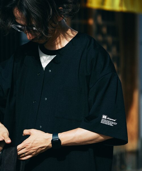 Russell Athletic（ラッセルアスレティック）の「吸水速乾 RUSSELL ATHLETIC 別注 Dri-Power(R) ベースボールシャツ（シャツ/ブラウス・メンズ・チャコールグレー/ブラック/ライトブルー・MEDIUM/LARGE）」の11枚目の写真