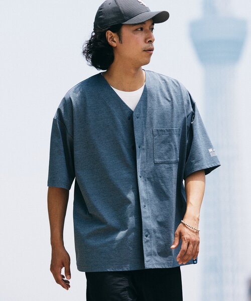 Russell Athletic（ラッセルアスレティック）の「吸水速乾 RUSSELL ATHLETIC 別注 Dri-Power(R) ベースボールシャツ（シャツ/ブラウス・メンズ・チャコールグレー/ブラック/ライトブルー・MEDIUM/LARGE）」の14枚目の写真