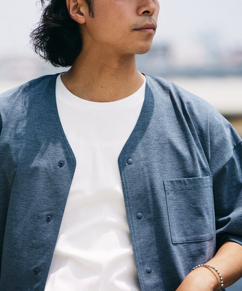 Russell Athletic（ラッセルアスレティック）の「吸水速乾 RUSSELL ATHLETIC 別注 Dri-Power(R) ベースボールシャツ（シャツ/ブラウス・メンズ・チャコールグレー/ブラック/ライトブルー・MEDIUM/LARGE）」の22枚目の写真