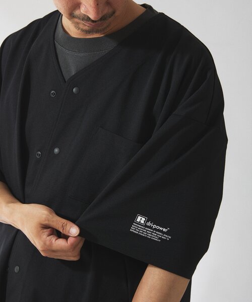 吸水速乾 RUSSELL ATHLETIC 別注 Dri-Power(R) ベースボールシャツ