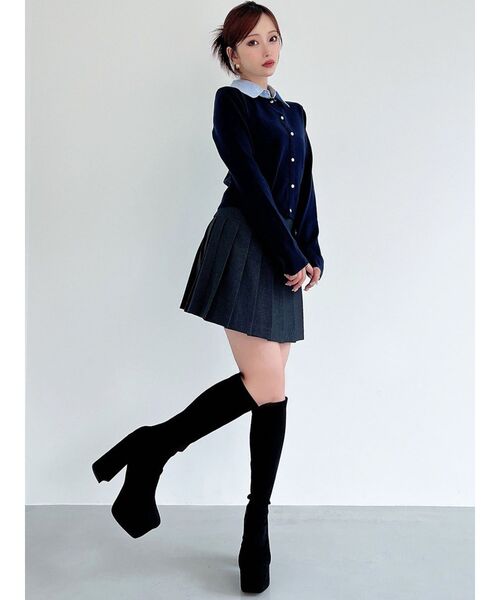 RESEXXY(リゼクシー)の「【ZOZO限定】プリーツミニスカート(スカート・レディース・ブラック/チャコールグレー/ブラウン・SMALL/MEDIUM)」の6枚目の写真
