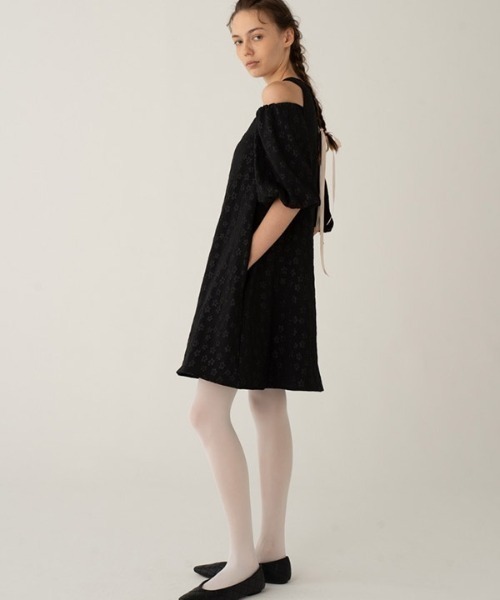 HONEY MI HONEY（ハニーミーハニー）の「flower off shoulder one-piece（ワンピース・レディース・ホワイト・FREE）」の6枚目の写真