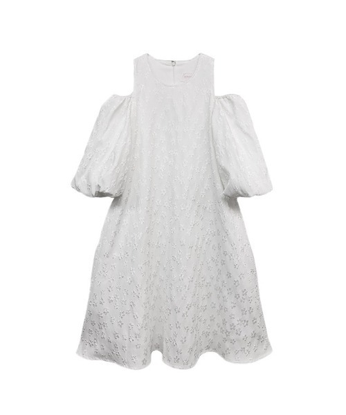 HONEY MI HONEY（ハニーミーハニー）の「flower off shoulder one-piece（ワンピース・レディース・ホワイト・FREE）」の2枚目の写真