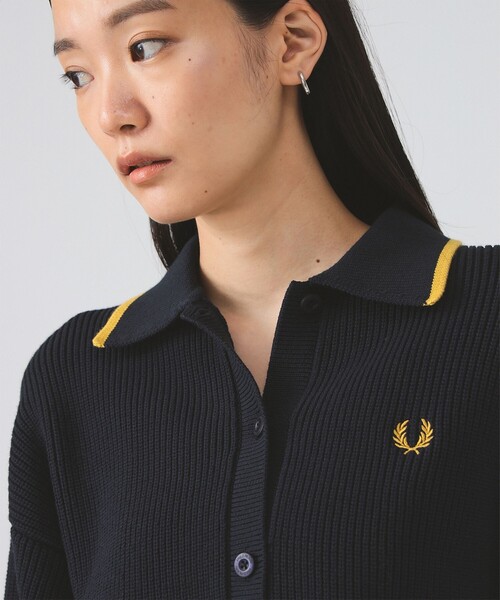 別注】FRED PERRY / Tipped Collar Cardigan（カーディガン