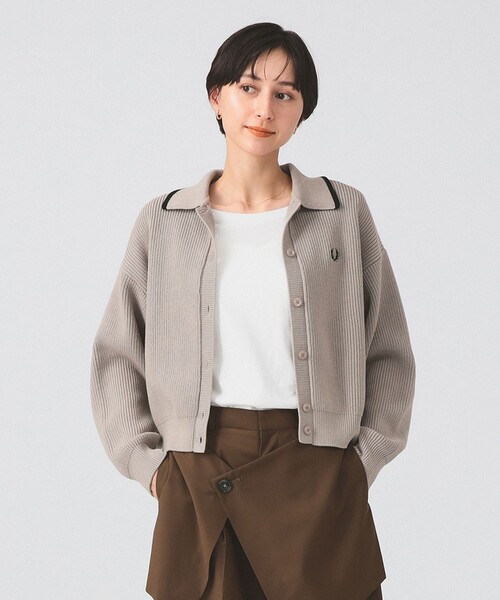 別注】FRED PERRY / Tipped Collar Cardigan（カーディガン