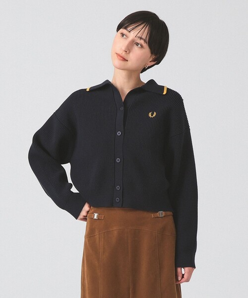 別注】FRED PERRY / Tipped Collar Cardigan（カーディガン