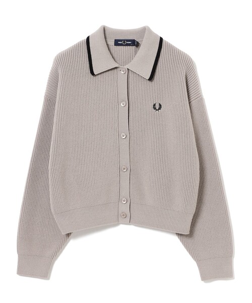 カーディガン 「別注」FRED PERRY / Tipped Collar Cardigan レディース 別注】FRED PERRY / Tipped Collar Cardigan（カーディガン