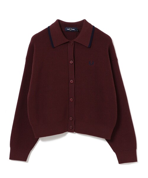 カーディガン 「別注」FRED PERRY / Tipped Collar Cardigan レディース 別注】FRED PERRY / Tipped Collar Cardigan（カーディガン