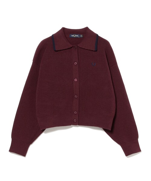 FRED PERRY 別注 Tipped Collar Cardigan 別注】FRED PERRY / Tipped Collar Cardigan（カーディガン/ボレロ