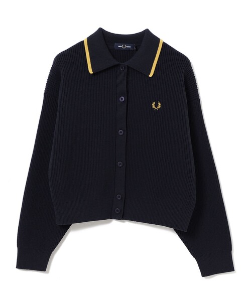 カーディガン 「別注」FRED PERRY / Tipped Collar Cardigan レディース 別注】FRED PERRY / Tipped Collar Cardigan（カーディガン